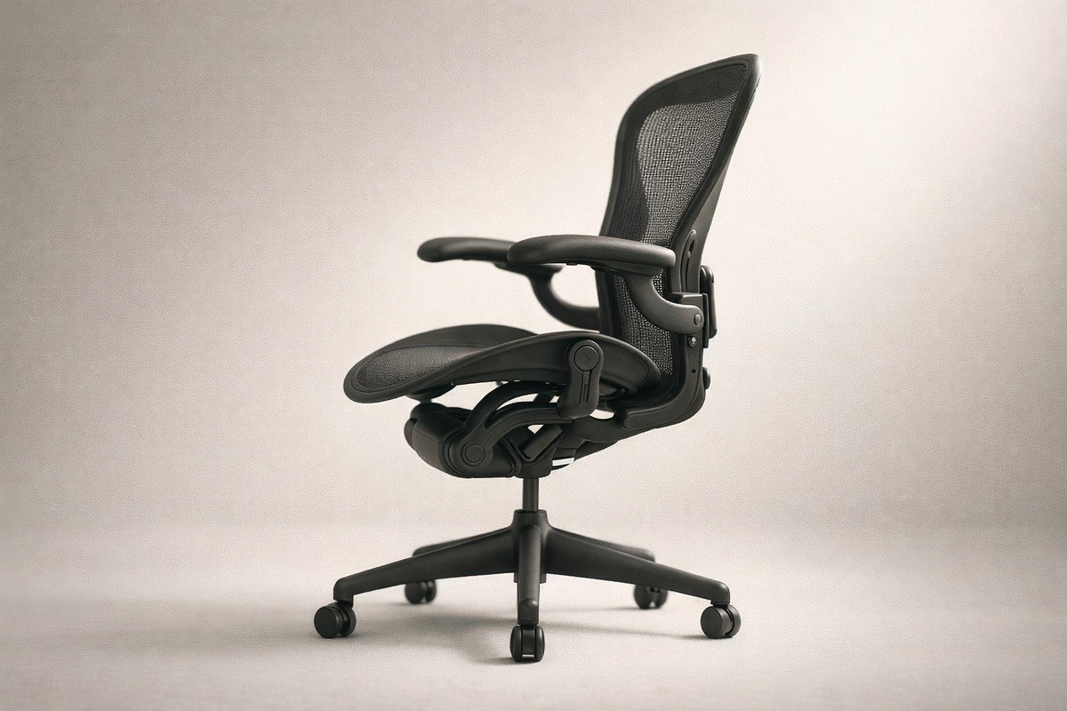 Aeron-Style Ergonomic Mesh Office Chair — side view