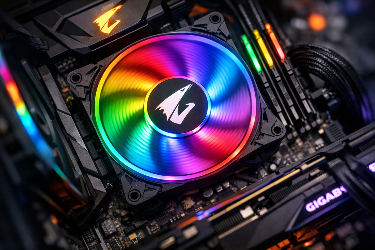 Aorous ARGB 140mm Fan — lifestyle