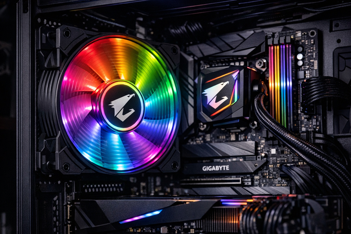 Aorous ARGB 140mm Fan — lifestyle shot