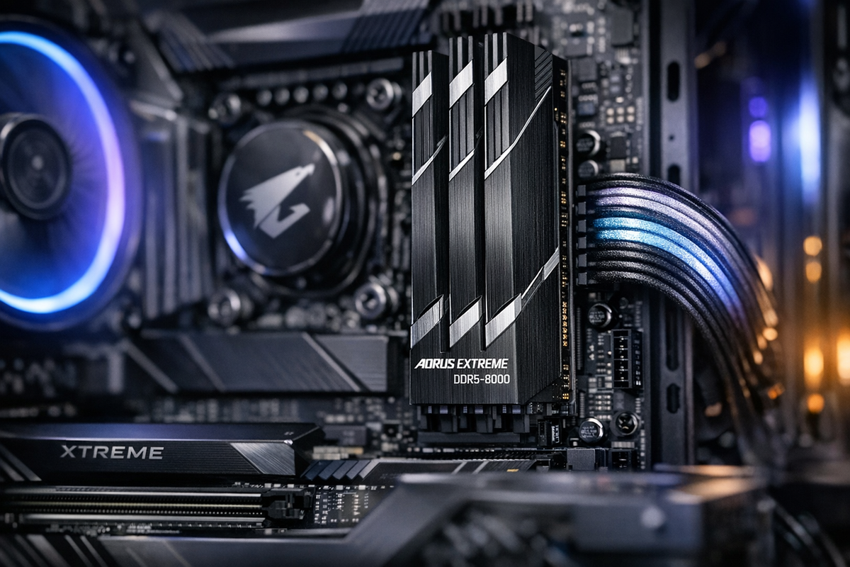 Aorous Extreme DDR5-8000 CL38 Memory Kit — lifestyle