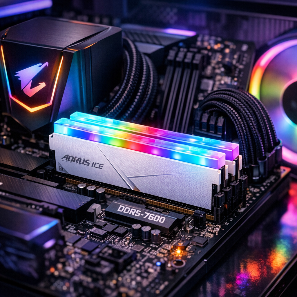 Aorous Ice DDR5-7600 CL36 Memory Kit — lifestyle