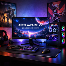Apex Aware 27 QD-OLED Gaming Monitor — in situ