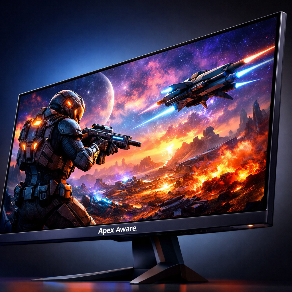 Apex Aware 32 4K 240Hz Gaming Monitor — close-up