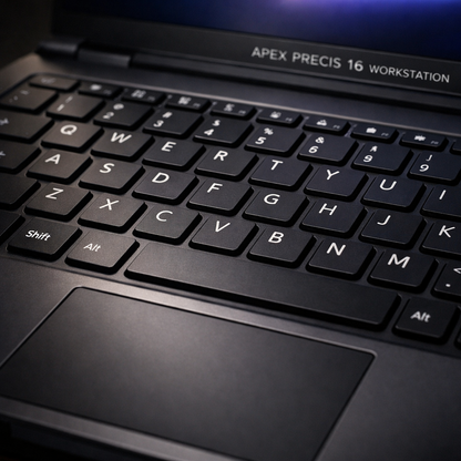 Apex Precis 16 Workstation — Close-up Detail Shot