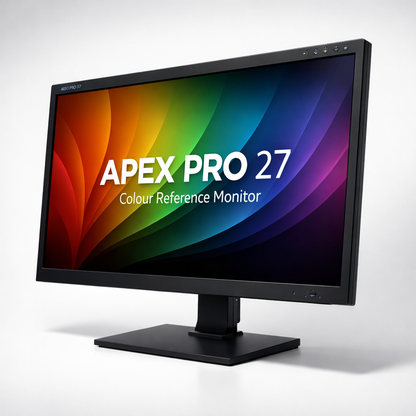 Apex Pro 27 Colour Reference Monitor — angled product shot