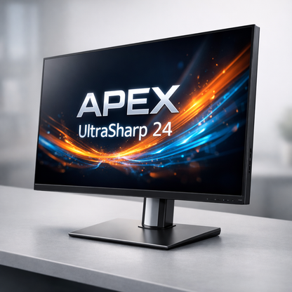 Apex UltraSharp 24 Monitor — angled view