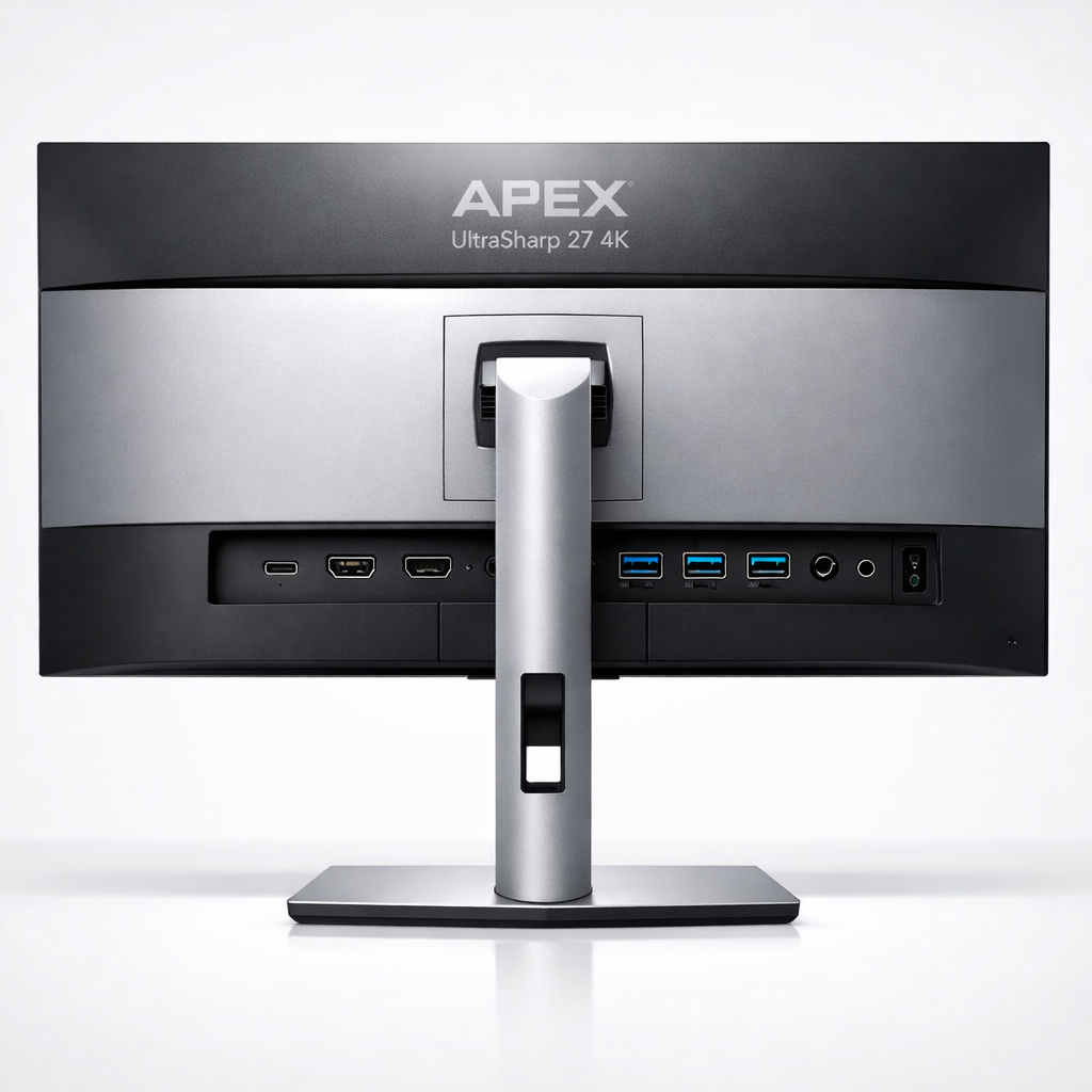 Apex UltraSharp 27 4K Monitor — back_view_image