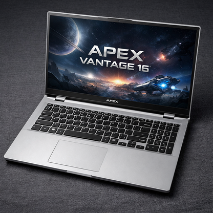 Apex Vantage 16 — angled view