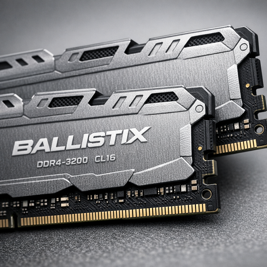 Ballistax DDR4-3200 CL16 Memory Kit — close-up