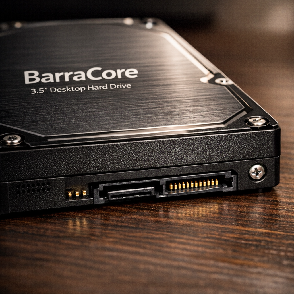 BarraCore 3.5" Desktop Hard Drive — detail