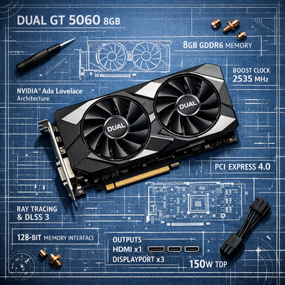 Dual GT 5060 8GB Graphics Card — specs