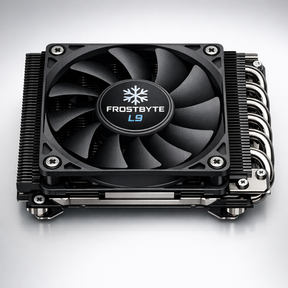 Frostbyte L9 Low Profile Air Cooler — angle view