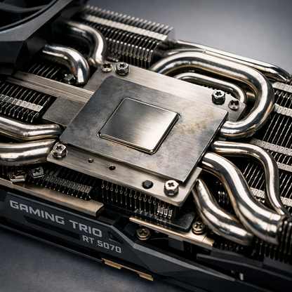 Gaming Trio RT 5070 Graphics Card — close-up detail shot