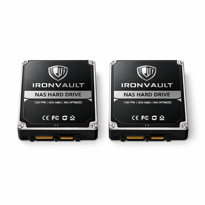 IronVault NAS Hard Drive Twin Pack — main