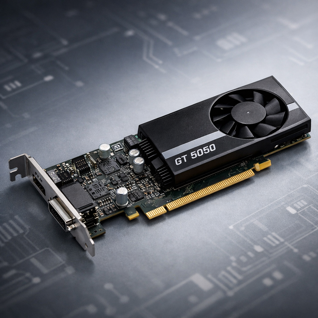 Low Profile GT 5050 Graphics Card — angle