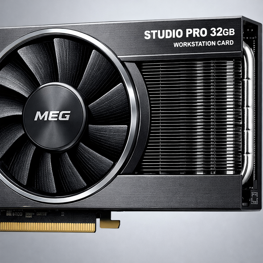 MEG Studio Pro 32GB Workstation Card — detailed_closeup