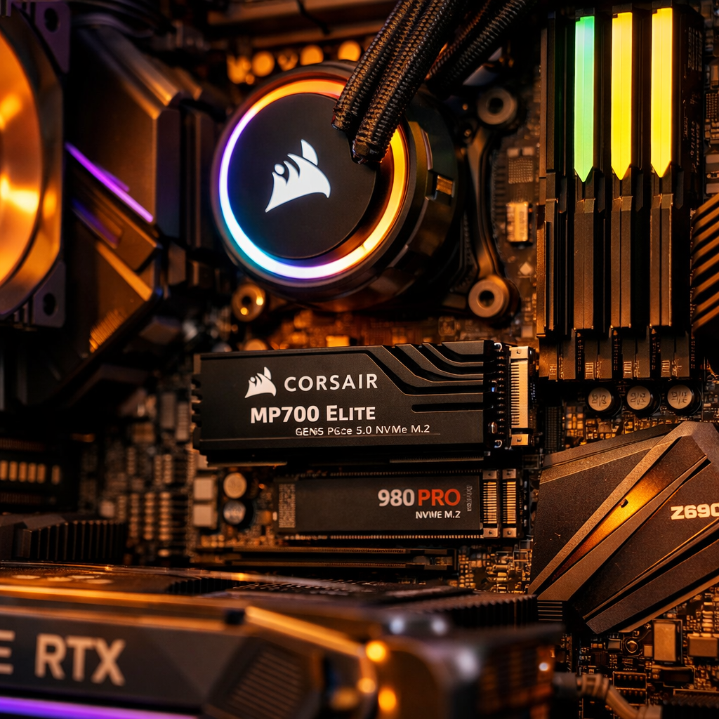 MP700 Elite Gen5 SSD — lifestyle shot
