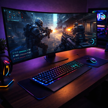 Odyssey OLED Gaming Monitor — setup_scene