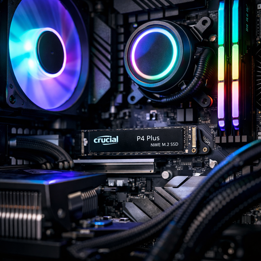 P4 Plus NVMe M.2 SSD — lifestyle