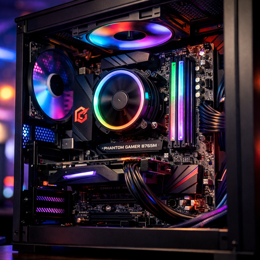 Phantom Gamer B765M — lifestyle shot