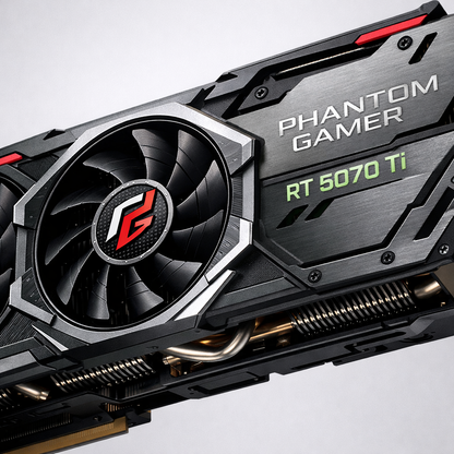 Phantom Gamer RT 5070 Ti Graphics Card — close_up_image