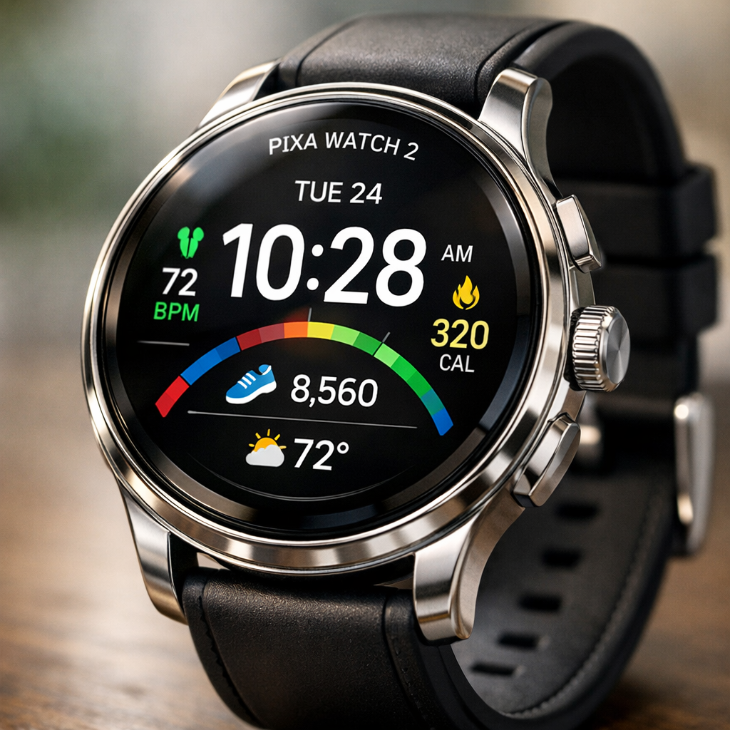 Pixa Watch 2 — close-up shot