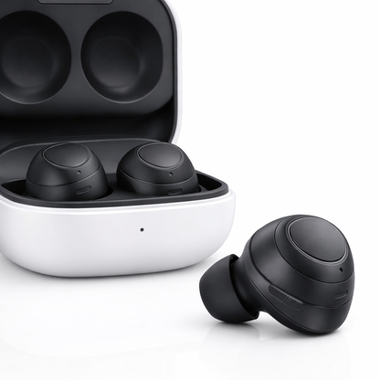 Prime Buds — Product shot with case
