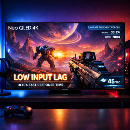 Prime Neo QLED 4K TV — gaming mode