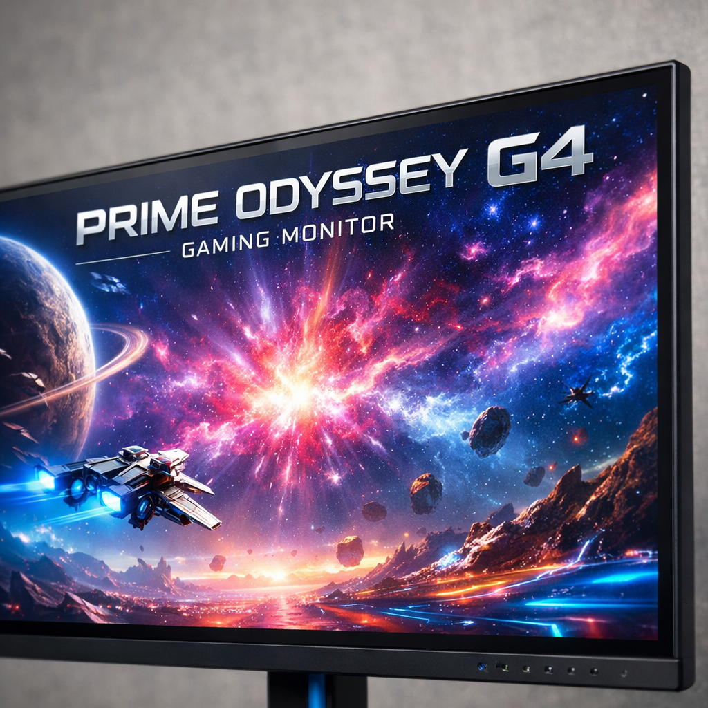Prime Odyssey G4 Gaming Monitor — Close-Up Detail Shot