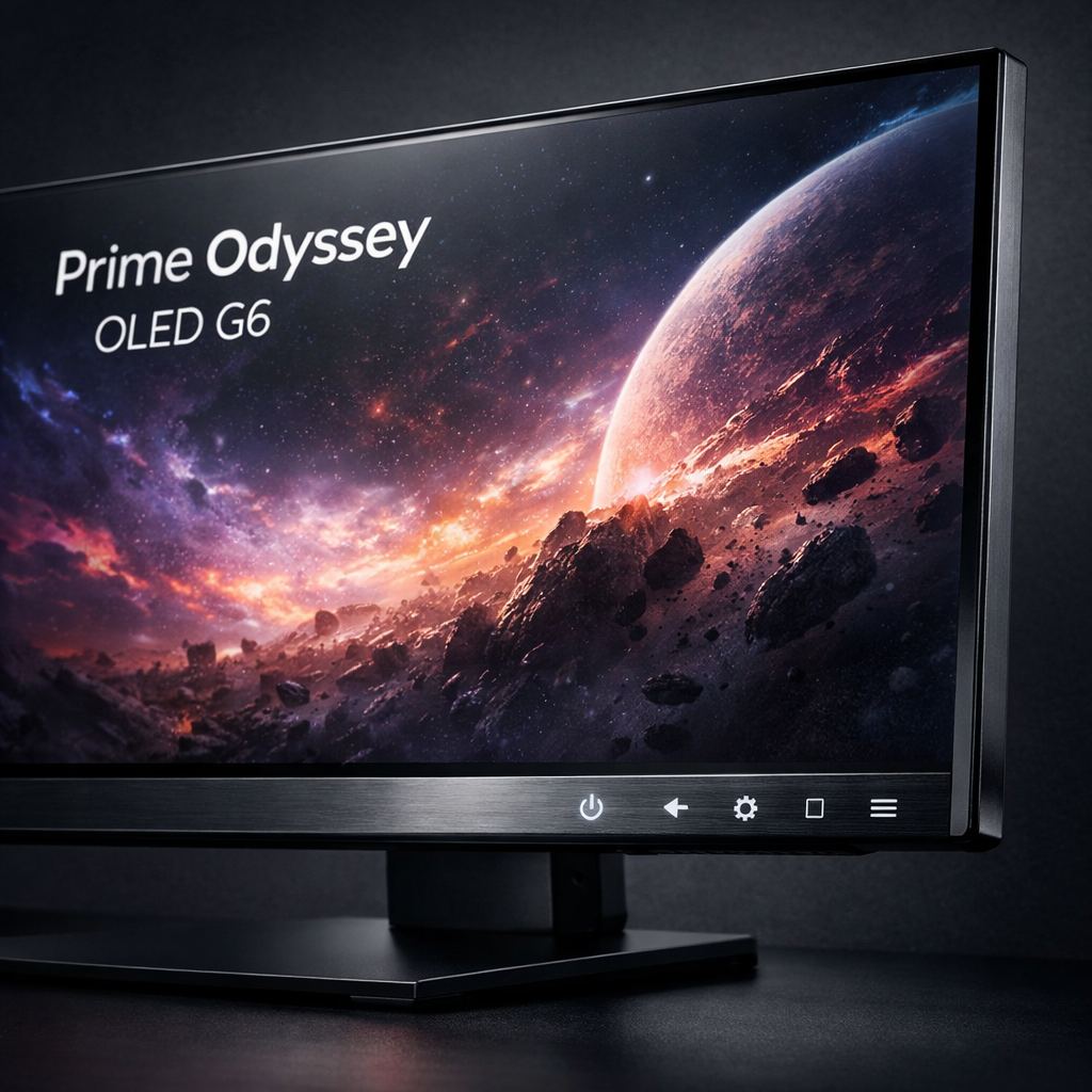 Prime Odyssey OLED G6 27 Monitor — close-up