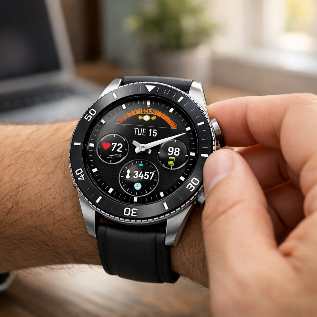 Prime Solar Watch 6 Classic — lifestyle shot