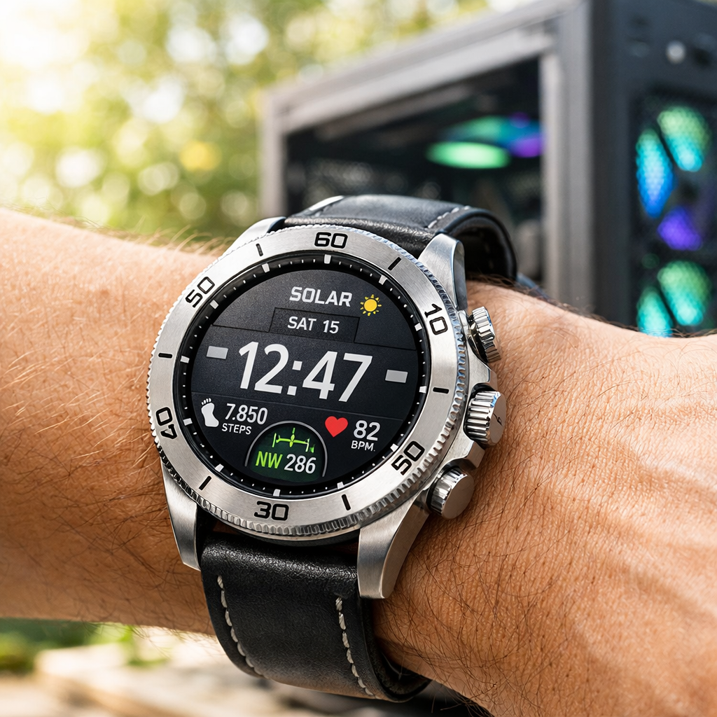 Prime Solar Watch 7 Classic — lifestyle shot