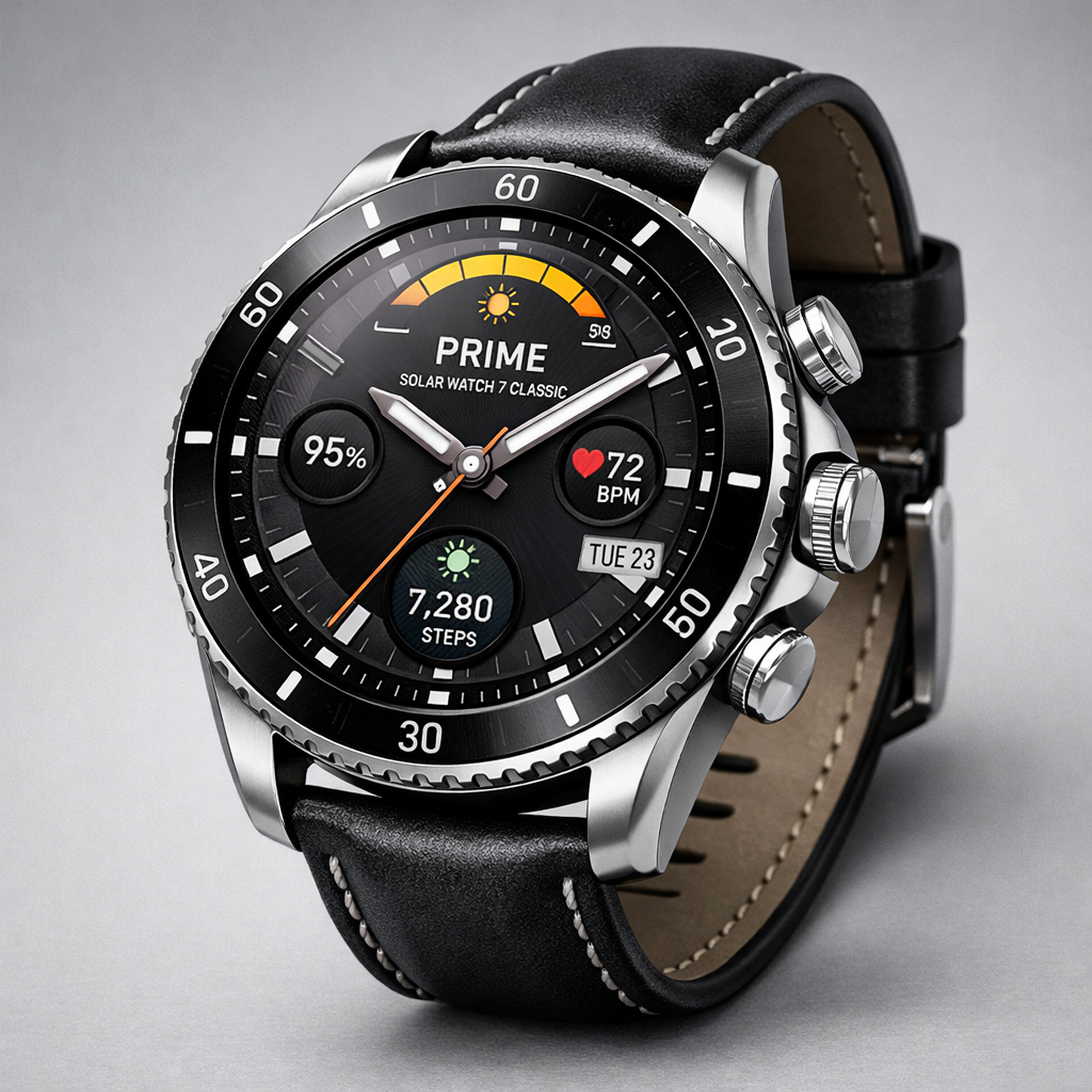 Prime Solar Watch 7 Classic — alternate angle shot