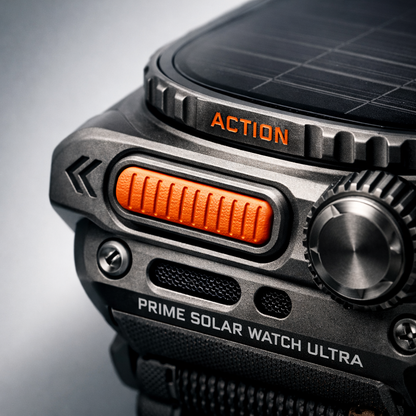 Prime Solar Watch Ultra — close-up