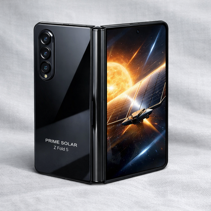 Prime Solar Z Fold 5 — angled shot
