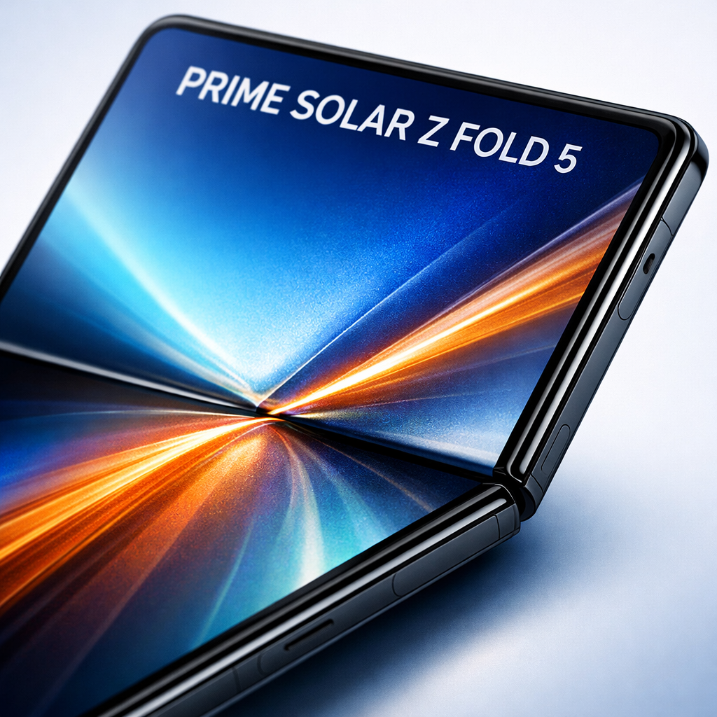 Prime Solar Z Fold 5 — focused detail shot