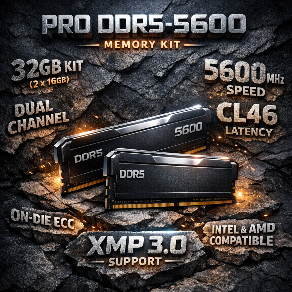 Pro DDR5-5600 CL46 Memory Kit — specs