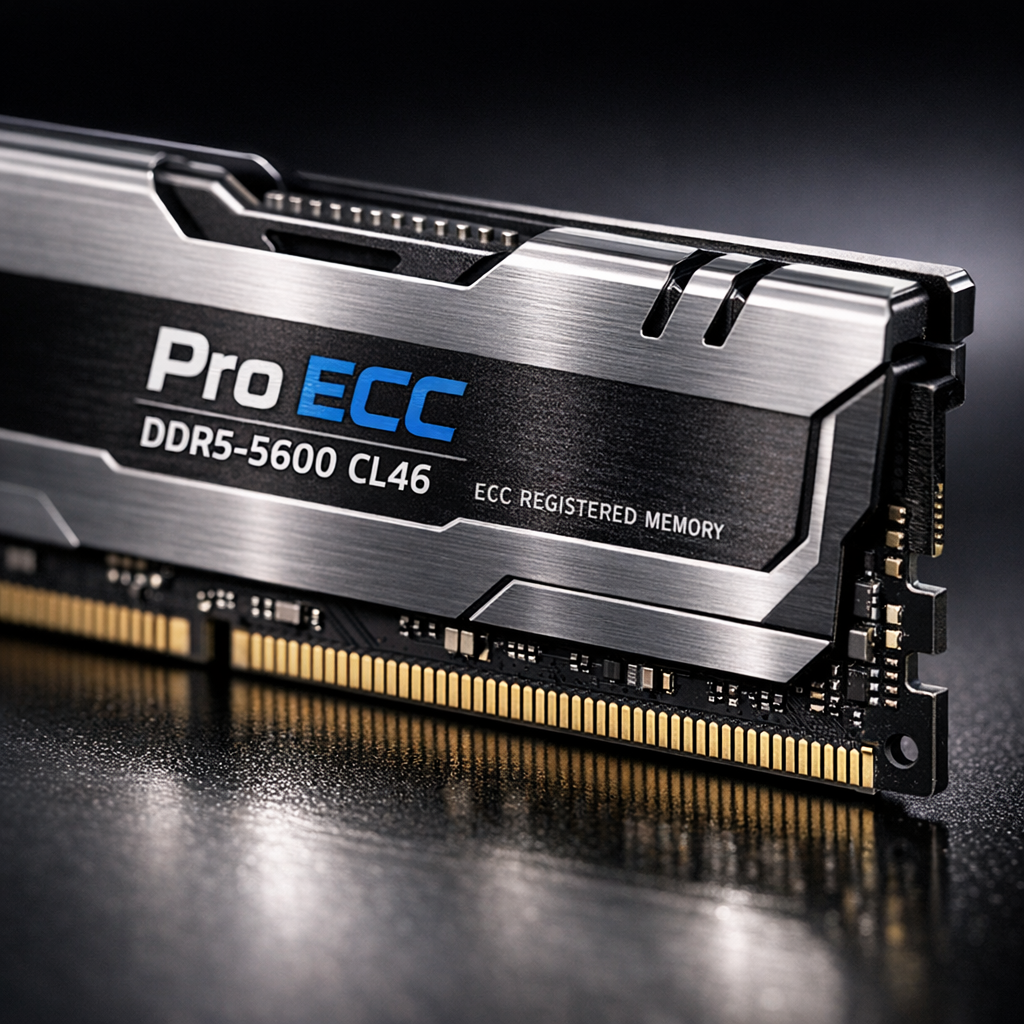 Pro ECC DDR5-5600 CL46 Memory Kit — close-up