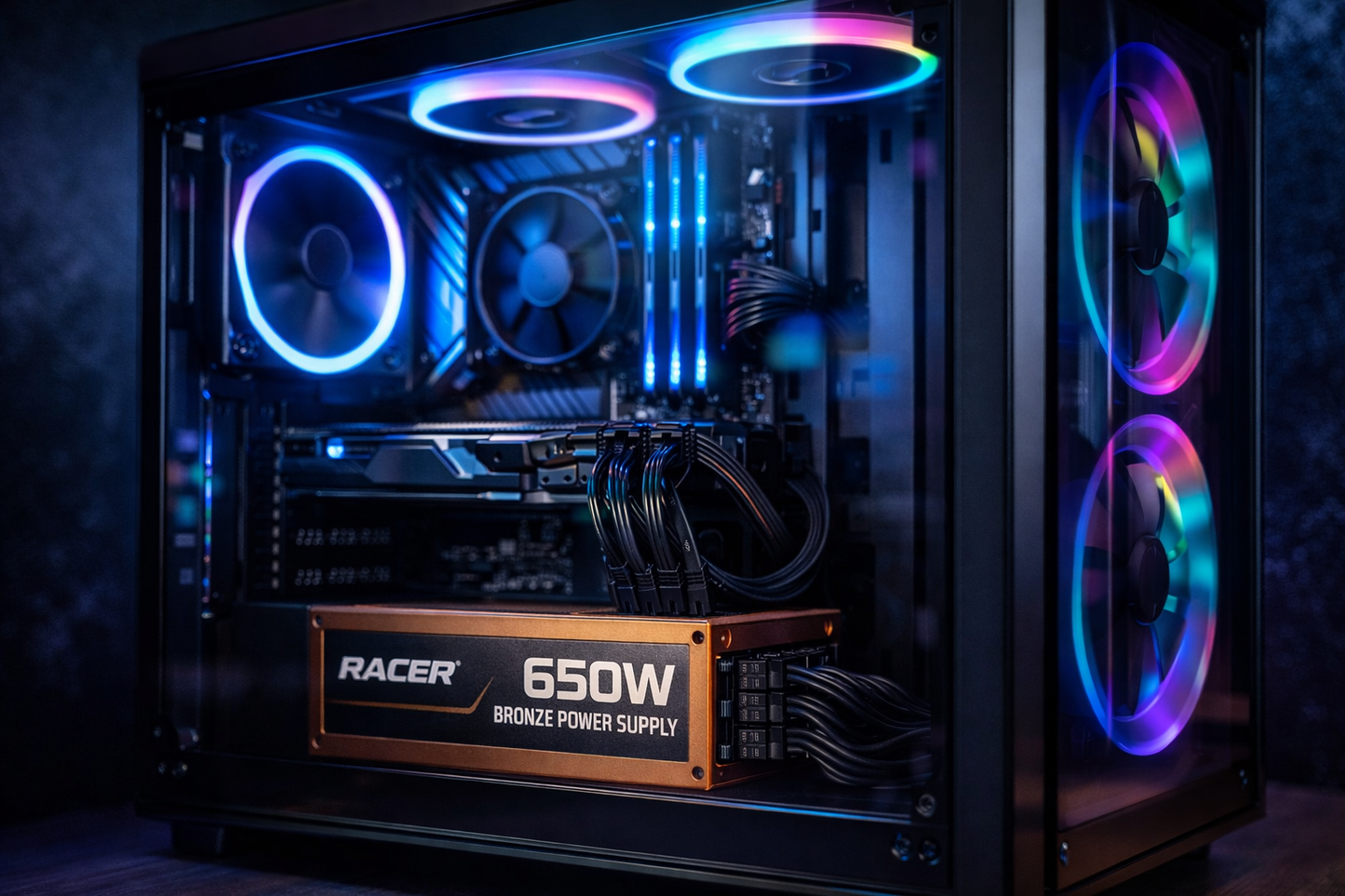 Racer 650W Bronze Power Supply — lifestyle