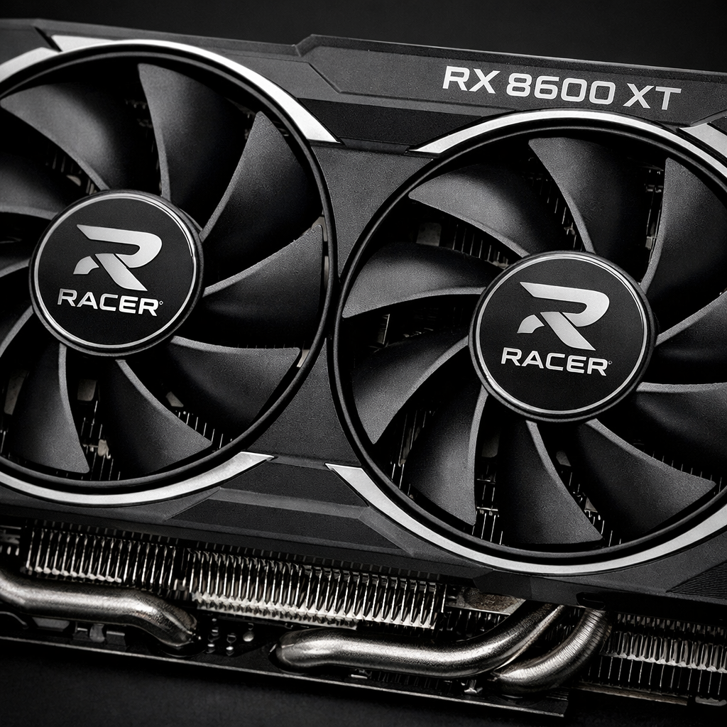 Racer RX 8600 XT Graphics Card — close_up_image