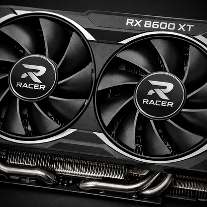Racer RX 8600 XT Graphics Card — close_up_image