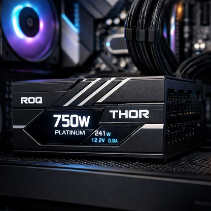 ROQ Thor 750W Platinum Power Supply — lifestyle shot