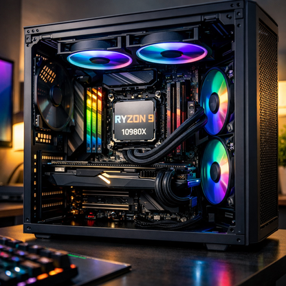 Ryzon 9 10980X Processor — in situ