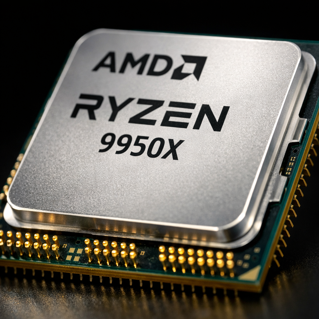 Ryzon 9 9950X Processor — close-up