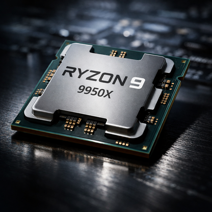 Ryzon 9 9950X Processor — angled