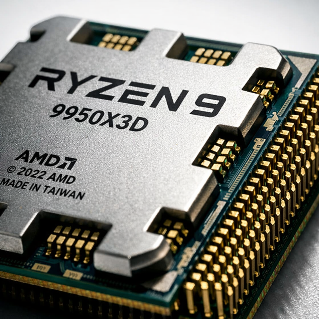 Ryzon 9 9950X3D Processor — detail