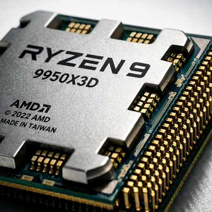 Ryzon 9 9950X3D Processor — detail