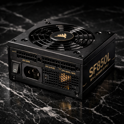 SF850L SFX-L Power Supply — angling shot