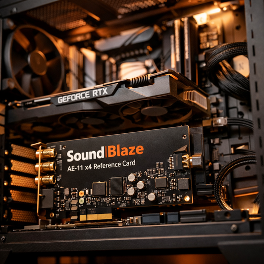 Sound Blaze AE-11 x4 Reference Card — lifestyle