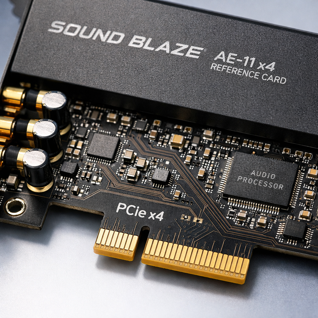 Sound Blaze AE-11 x4 Reference Card — close-up